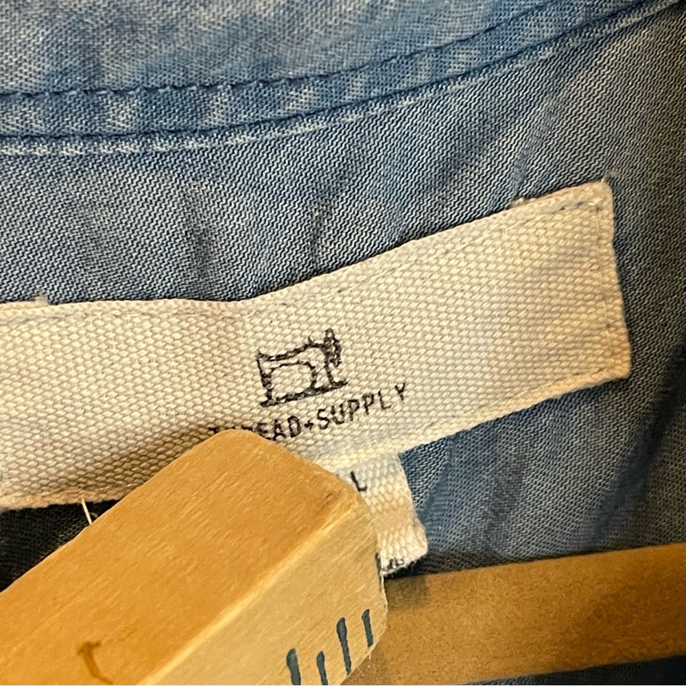 Thread & Supply Chambray Drawstring Waistline Den… - image 5